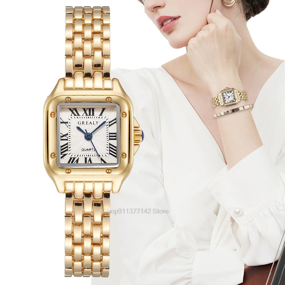 Luxury Women's Fashion Square Quartz Watches